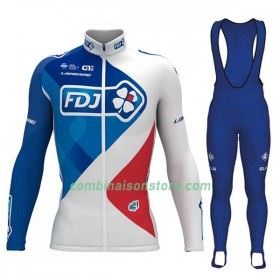 Combinaison Cycliste M/L + Collant à Bretelles 2017 FDJ N001